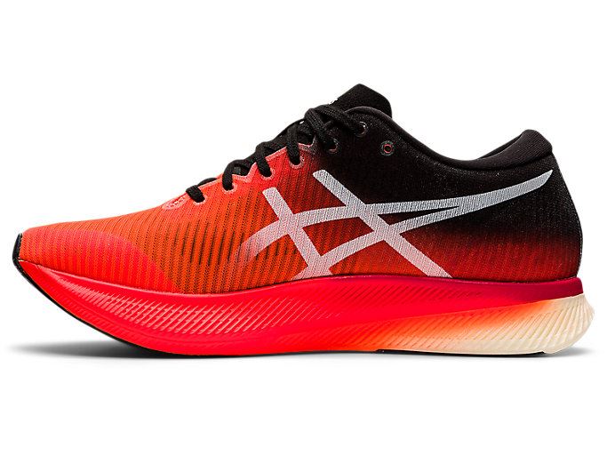 Orange Red / White Asics METASPEED EDGE Men's Running Shoes | HXLF1845