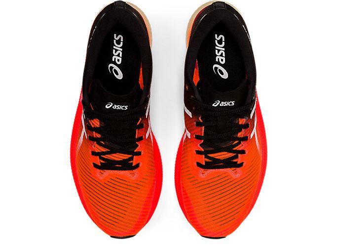 Orange Red / White Asics METASPEED EDGE Men's Running Shoes | HXLF1845