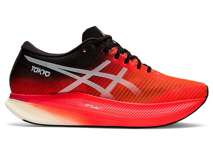 Orange Red / White Asics METASPEED SKY Men\'s Running Shoes | HSKF2758