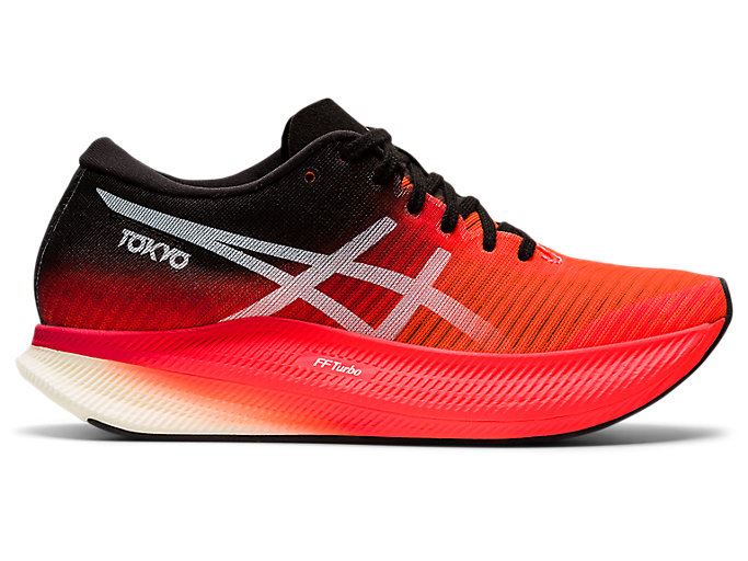 Orange Red / White Asics METASPEED SKY Women's Running Shoes | JQWB9654