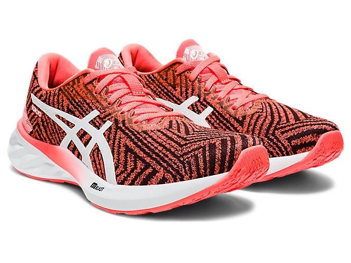 Orange Red / White Asics ROADBLAST TOKYO Women's Running Shoes | QVDO5816