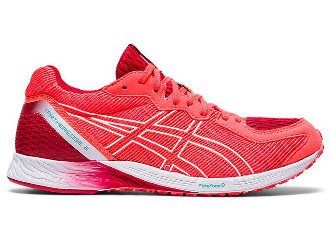 Orange Red / White Asics TARTHEREDGE 2 Women\'s Running Shoes | OJTM3043