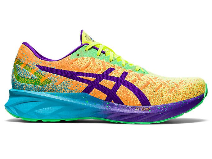 Orange / Royal Asics DYNABLAST Men\'s Running Shoes | IYIN6158