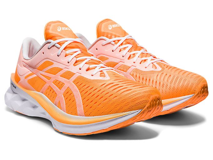 Orange / White Asics NOVABLAST Men's Running Shoes | KZDM1817