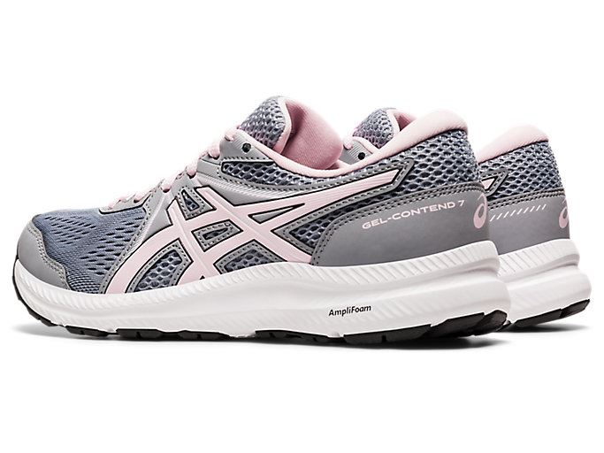 Pink Asics GEL-CONTEND 7 (D) Women's Running Shoes | QYBN1817