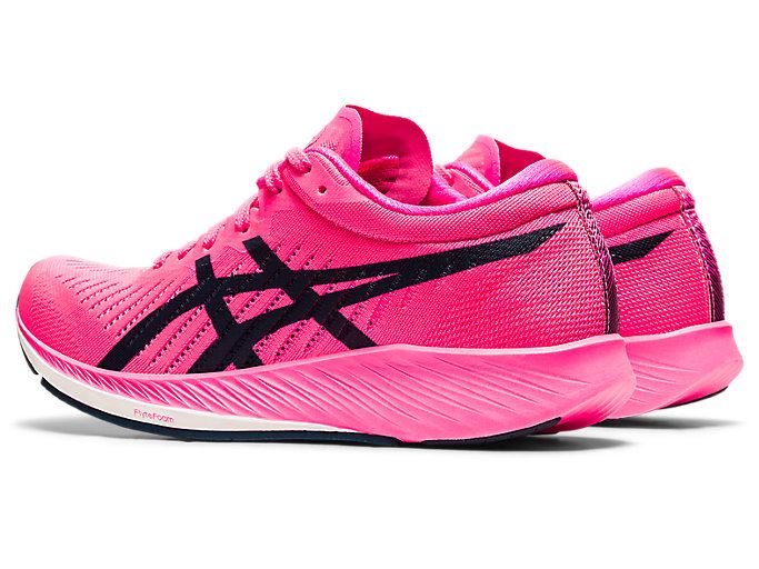 Pink / Blue Asics METARACER Women's Running Shoes | SYXE3654