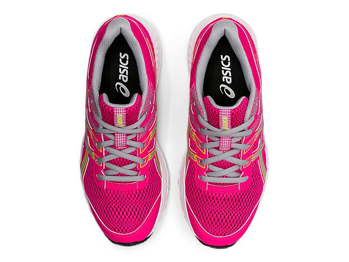 Pink / Grey Asics Contend 6 GS Kids' Sneakers | YNZW5162