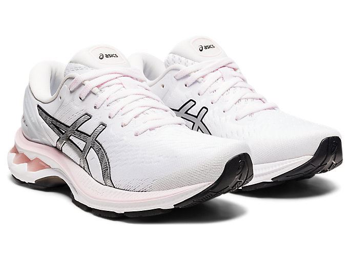 Pink / Silver Asics GEL-KAYANO 27 Women's Running Shoes | LCVF5106