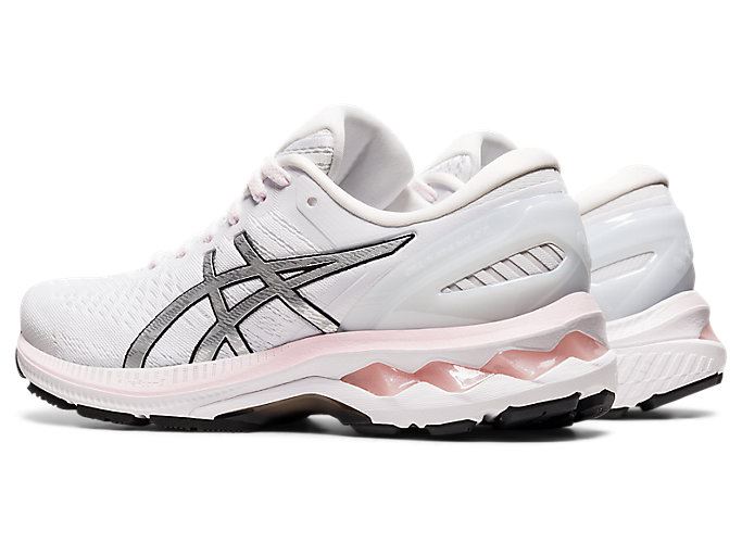 Pink / Silver Asics GEL-KAYANO 27 Women's Running Shoes | LCVF5106