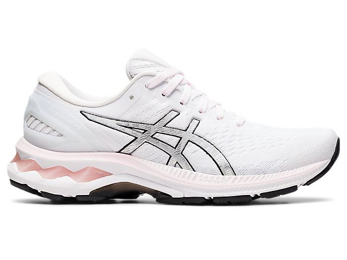 Pink / Silver Asics GEL-KAYANO 27 Women\'s Running Shoes | LCVF5106