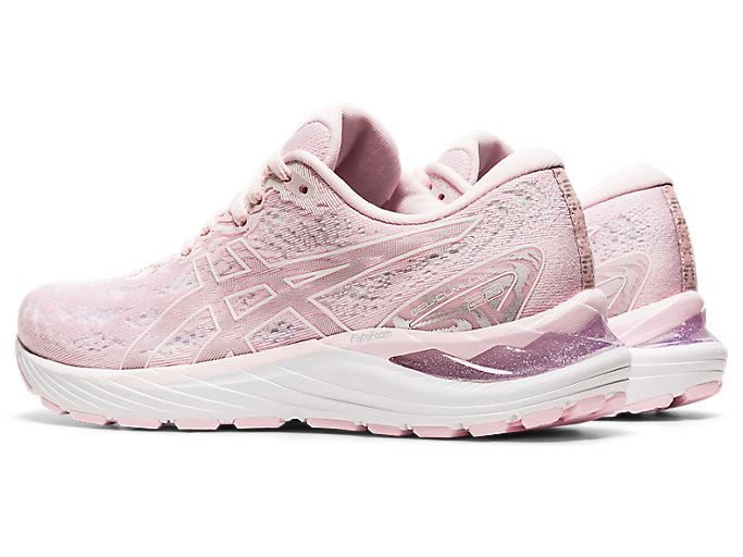 Pink / White Asics GEL-CUMULUS 23 Women's Running Shoes | XXGS2329