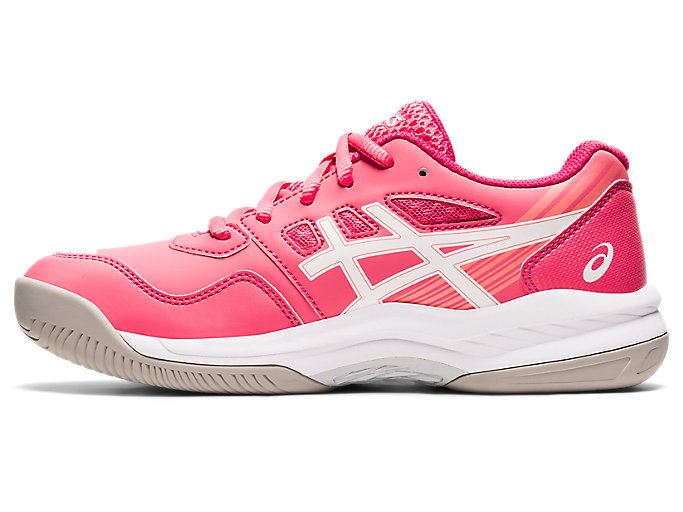 Pink / White Asics GEL-GAME 8 GS Kids' Sneakers | FCMA2732