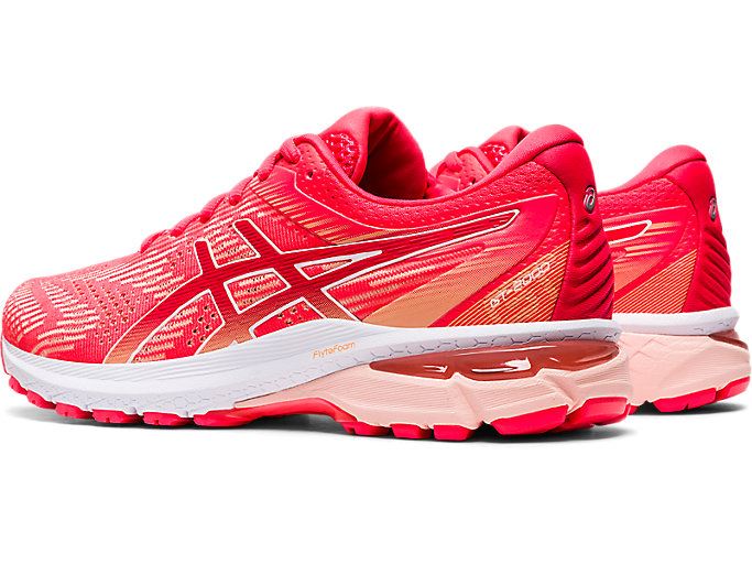 Pink / White Asics GT-2000 8 Women's Running Shoes | BMLW7817