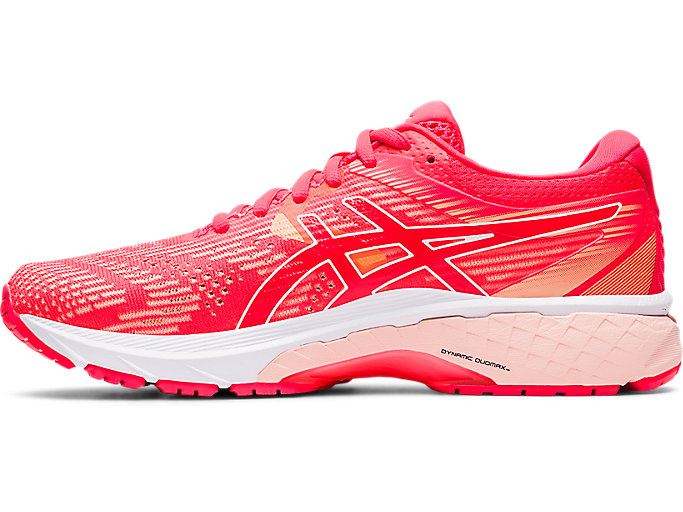 Pink / White Asics GT-2000 8 Women's Running Shoes | BMLW7817