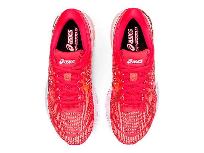 Pink / White Asics GT-2000 8 Women's Running Shoes | BMLW7817