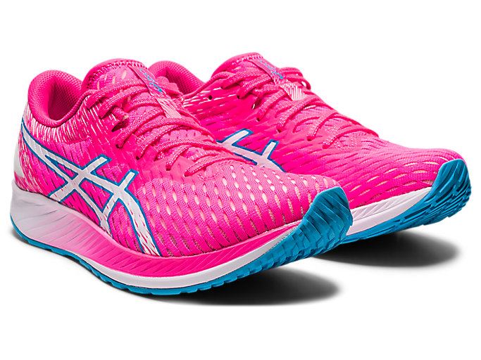 Pink / White Asics HYPER SPEED Women's Running Shoes | AYJO0716