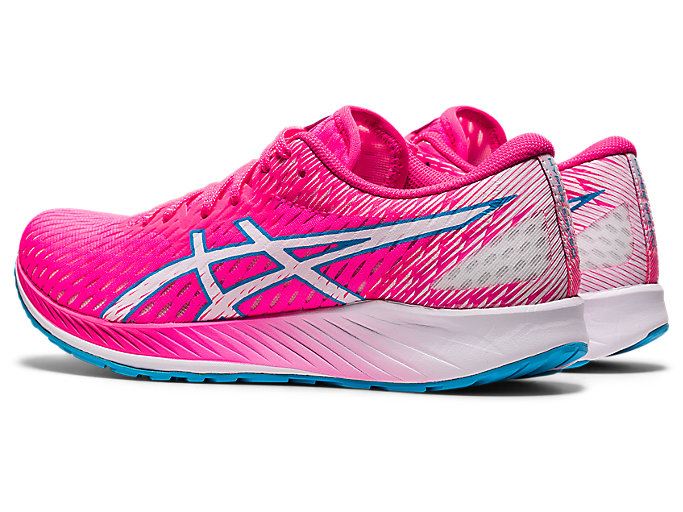 Pink / White Asics HYPER SPEED Women's Running Shoes | AYJO0716