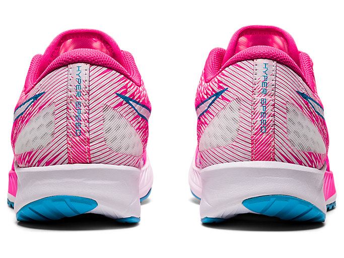 Pink / White Asics HYPER SPEED Women's Running Shoes | AYJO0716