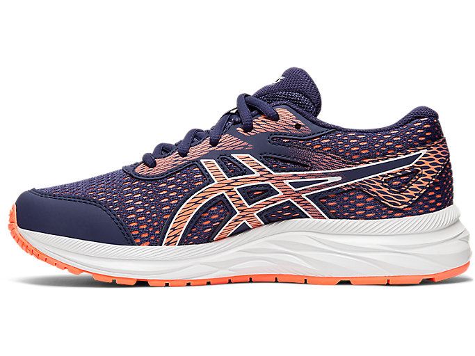 Purple / Orange Coral Asics GEL-EXCITE 6 GS Kids' Sneakers | QXHX2474