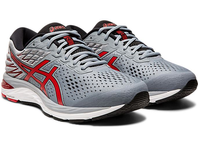 Red Asics GEL-CUMULUS 21 Men's Running Shoes | NTKD0125