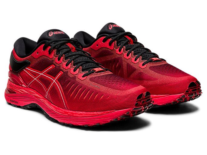 Red / Black Asics Metarun Men's Running Shoes | XWRB9164