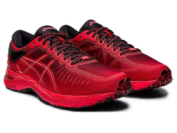 Red / Black Asics Metarun Men's Running Shoes | XWRB9164