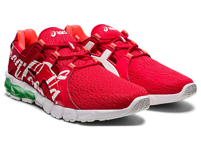 Red / White Asics COCA-COLA x GEL-QUANTUM 90 TYO Women's Sneakers | PEIR0907