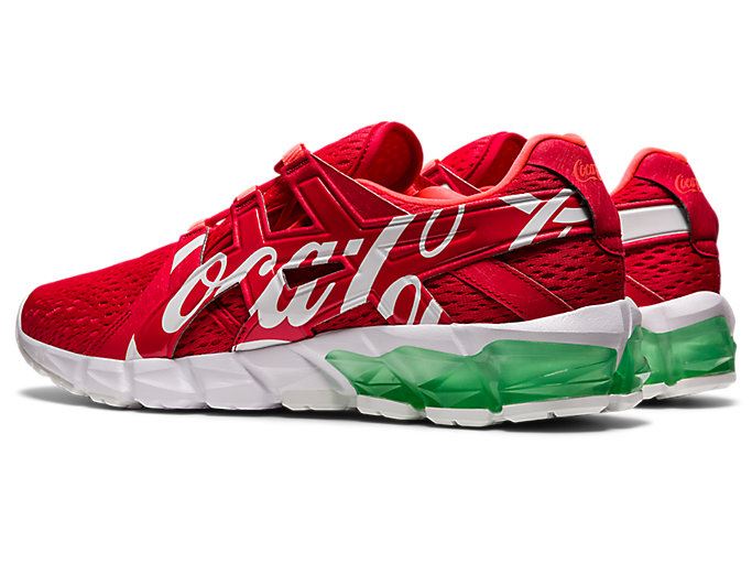 Red / White Asics COCA-COLA x GEL-QUANTUM 90 TYO Women's Sneakers | PEIR0907