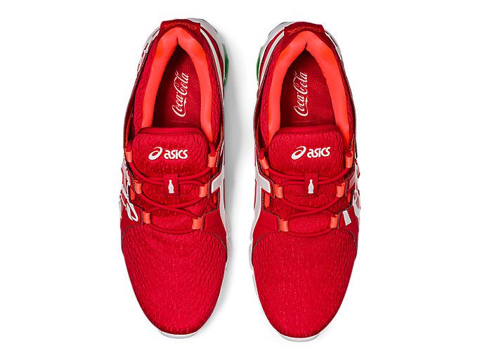 Red / White Asics COCA-COLA x GEL-QUANTUM 90 TYO Women's Sneakers | PEIR0907