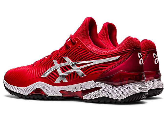 Red / White Asics COURT FF NOVAK LE Men's Tennis Shoes | CGCF7869