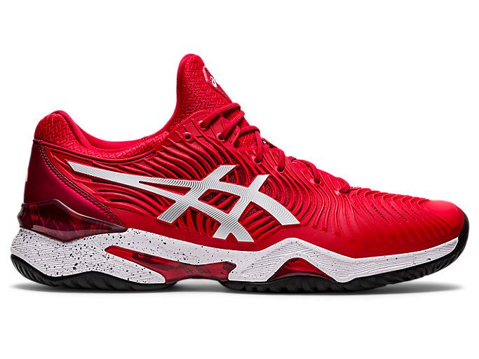 Red / White Asics COURT FF NOVAK LE Men\'s Tennis Shoes | CGCF7869