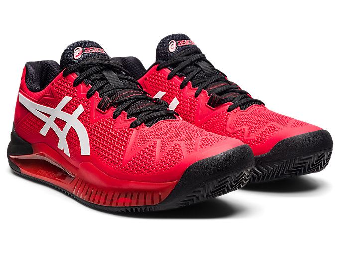 Red / White Asics GEL-Resolution 8 Clay Men's Tennis Shoes | SVPC8672