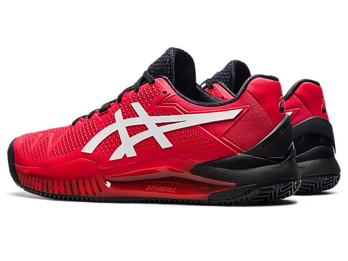 Red / White Asics GEL-Resolution 8 Clay Men's Tennis Shoes | SVPC8672