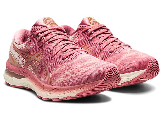 Rose Asics GEL-NIMBUS 23 Women's Running Shoes | TPPD0681