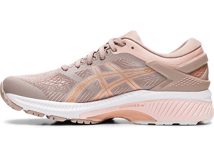 Rose Gold Asics GEL-KAYANO 26 Women's Running Shoes | JLWQ4230