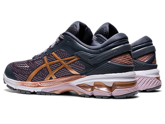 Rose Gold Asics GEL-KAYANO 26 Women's Running Shoes | XIBN8438