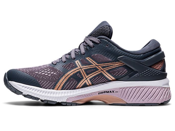 Rose Gold Asics GEL-KAYANO 26 Women's Running Shoes | XIBN8438