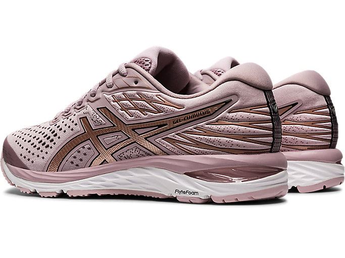 Rose / Rose Gold Asics GEL-CUMULUS 21 Women's Running Shoes | BHBM3277