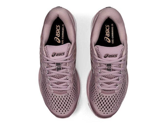 Rose / Rose Gold Asics GEL-CUMULUS 21 Women's Running Shoes | BHBM3277