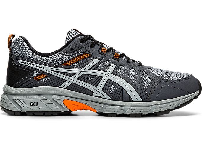 Sheet Rock / Habanero Asics GEL-Venture 7 MX Men's Trail Running Shoes | GBPP4384