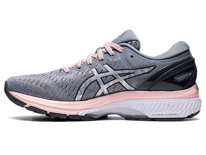 Silver Asics GEL-KAYANO 27 Women's Running Shoes | IYGK6000