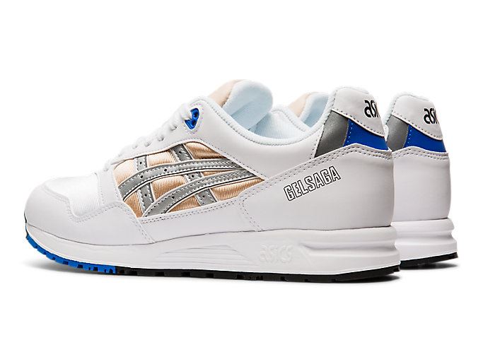 Silver Asics GEL-Saga Women's Sneakers | PCJD0361