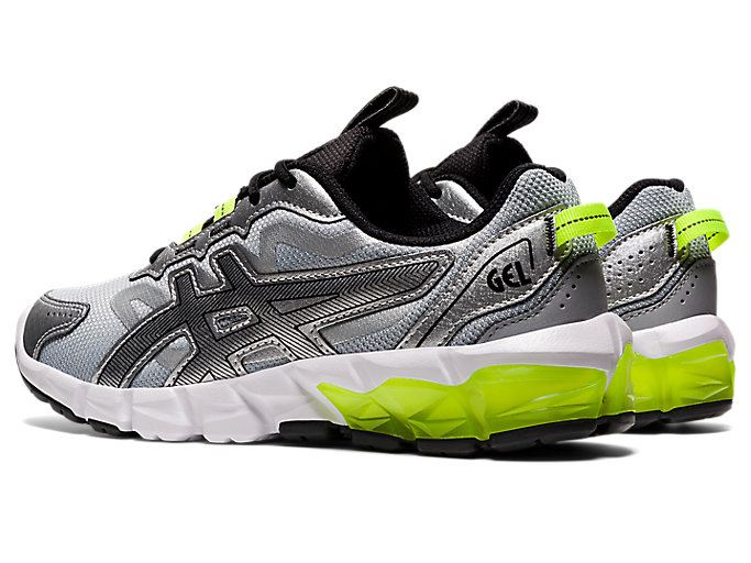 Silver / Black Asics GEL-QUANTUM 90 3 GS Kids' Sneakers | WVYT3051