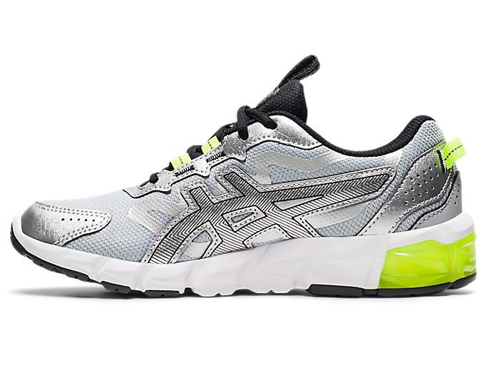 Silver / Black Asics GEL-QUANTUM 90 3 GS Kids' Sneakers | WVYT3051