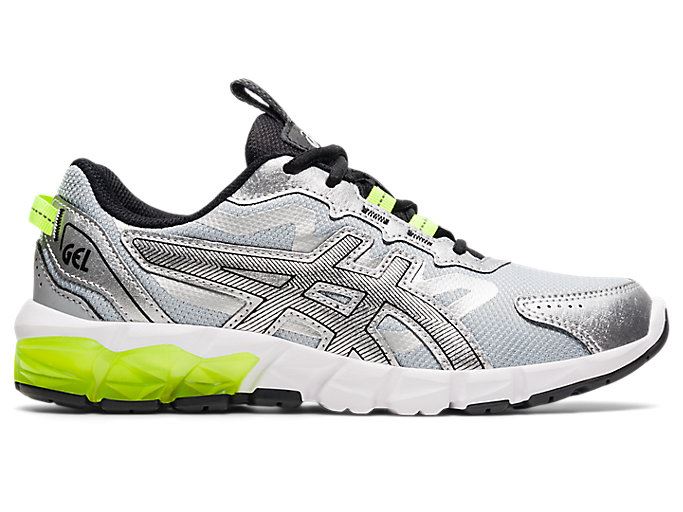 Silver / Black Asics GEL-QUANTUM 90 3 GS Kids' Sneakers | WVYT3051