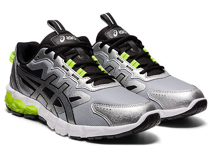 Silver / Black Asics GEL-QUANTUM 90 3 Men's Sneakers | PHKR1160