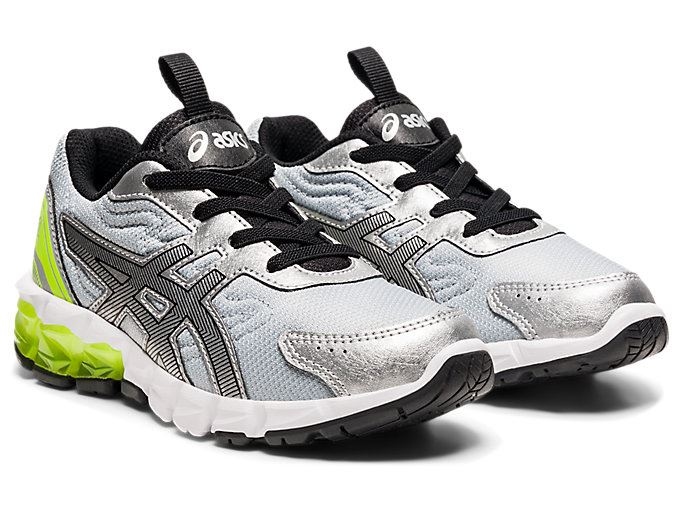 Silver / Black Asics GEL-QUANTUM 90 3 PS Kids' Sneakers | WLVJ7127