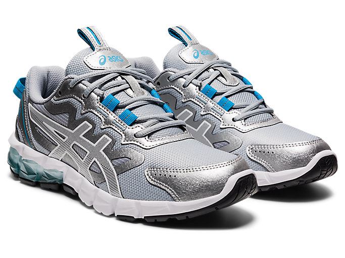 Silver / Blue Asics GEL-QUANTUM 90 3 Women's Sneakers | ALVT6779