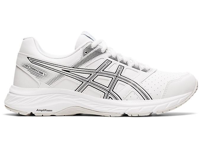 White Asics GEL-CONTEND 5 Women\'s Running Shoes | EJXS4575