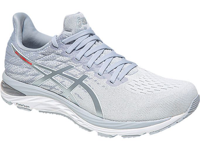 White Asics GEL-CUMULUS 21 KNIT Women's Running Shoes | IXZH3082